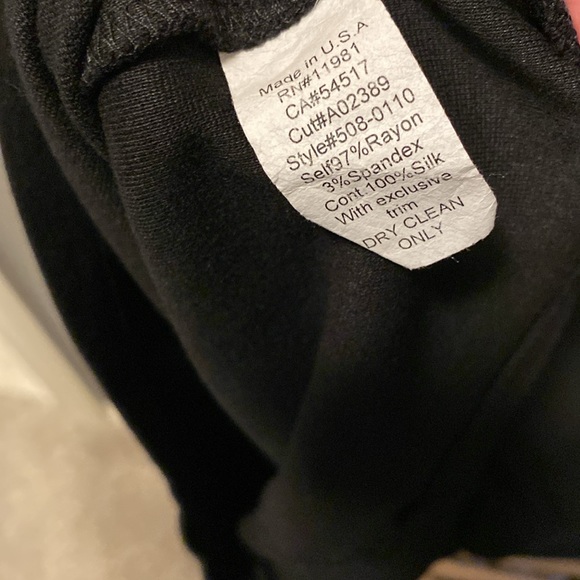 Form fitting long sleeved sheer back LBD - Picture 7 of 7